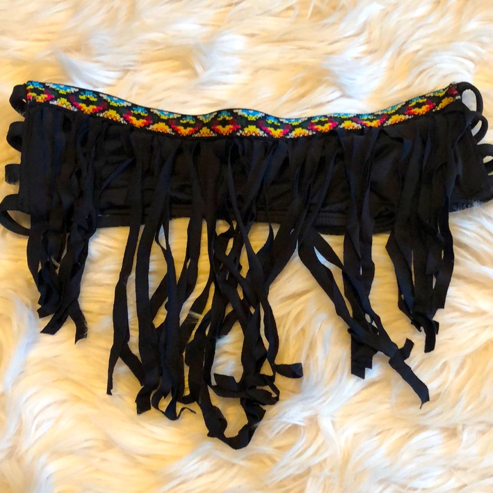 Lucky Brand bikini top with fringe